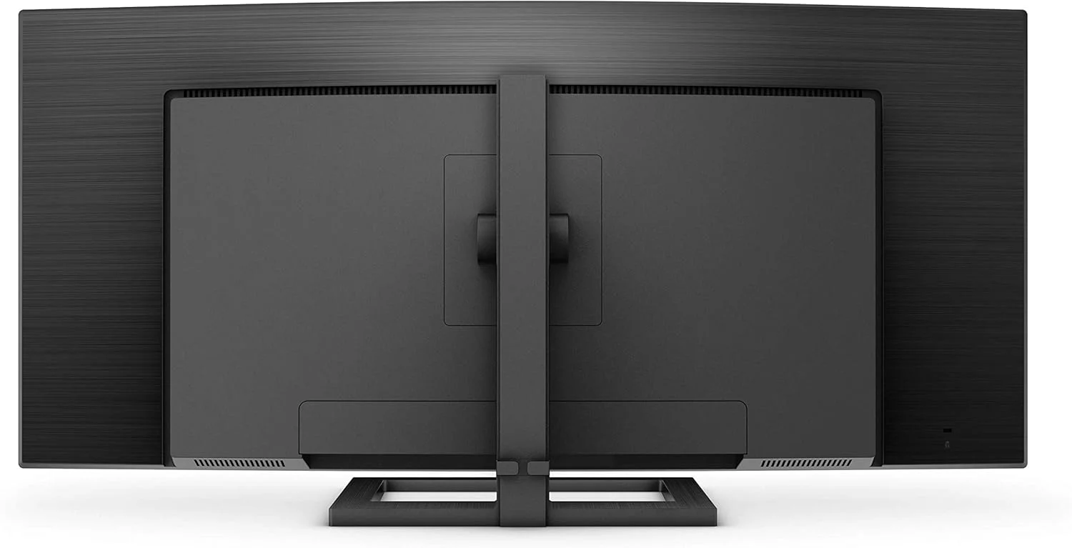 مانیتور خمیده بدون حاشیه التراواید 34 اینچی فیلیپس مدل 346E2CUAE، کیفیت QHD 3440x1440، نرخ نوسازی 100 هرتز، پوشش 121% sRGB، زمان پاسخگویی 1 میلی‌ثانیه MPRT، شارژ USB-C، قابلیت MultiView PIP/PBP، قابلیت تنظیم ارتفاع، مشکی