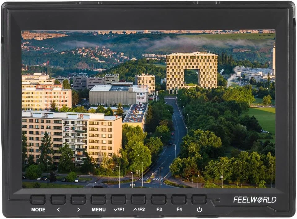 مانیتور دوربین Eacam FW74K 7 اینچی Ultra HD IPS LCD - پشتیبانی از 4K UHD با صفحه باتری برای دوربین های GH4، A7S، FS7 و BMPCC