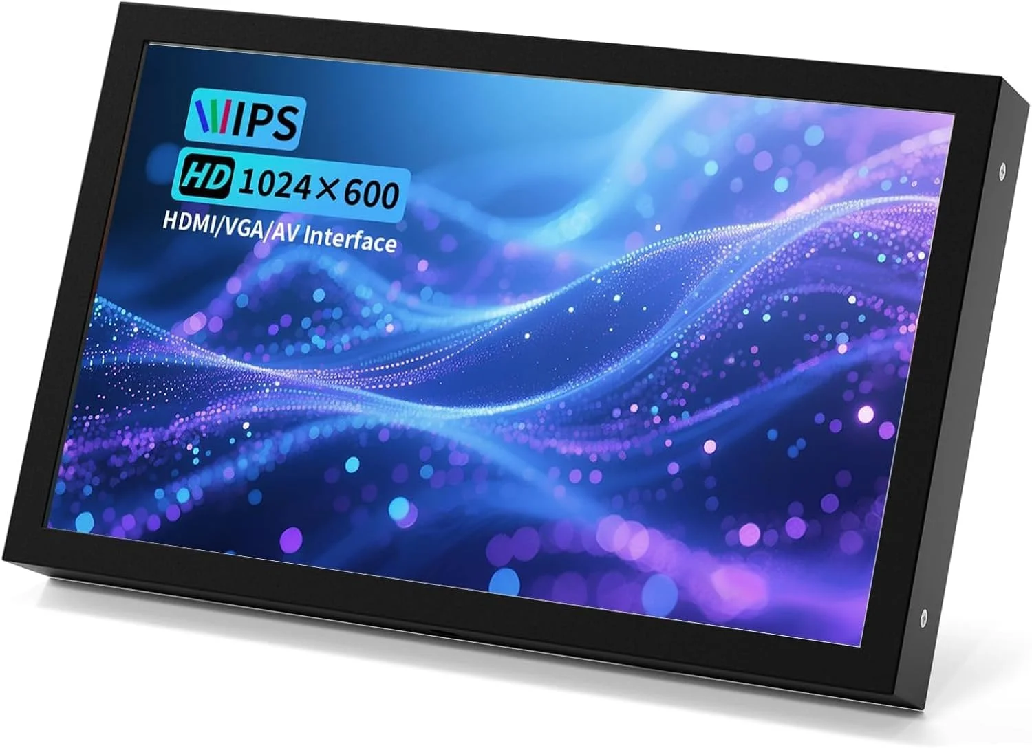 مانیتور کوچک 7 اینچی با صفحه نمایش HDMI، VGA، AV، BNC، رزولوشن 1024 × 600، صفحه نمایش IPS کوچک با بلندگوهای داخلی، زاویه دید 178 درجه، مانیتور LCD قابل حمل برای PC/TV/DVD/CVBS (7 اینچ - بدون لمس)