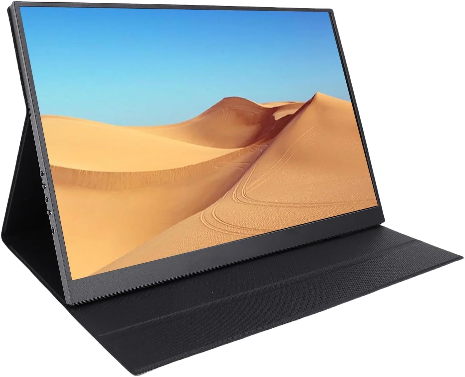صفحه نمایش کامپیوتر 16 اینچی VBESTLIFE، مانیتور قابل حمل 4K Ultra HD با نرخ تازه سازی 120 هرتز، دارای 2 بلندگوی داخلی Type C Mini HDMI، برای کامپیوتر، لپ تاپ، تلفن و بازی