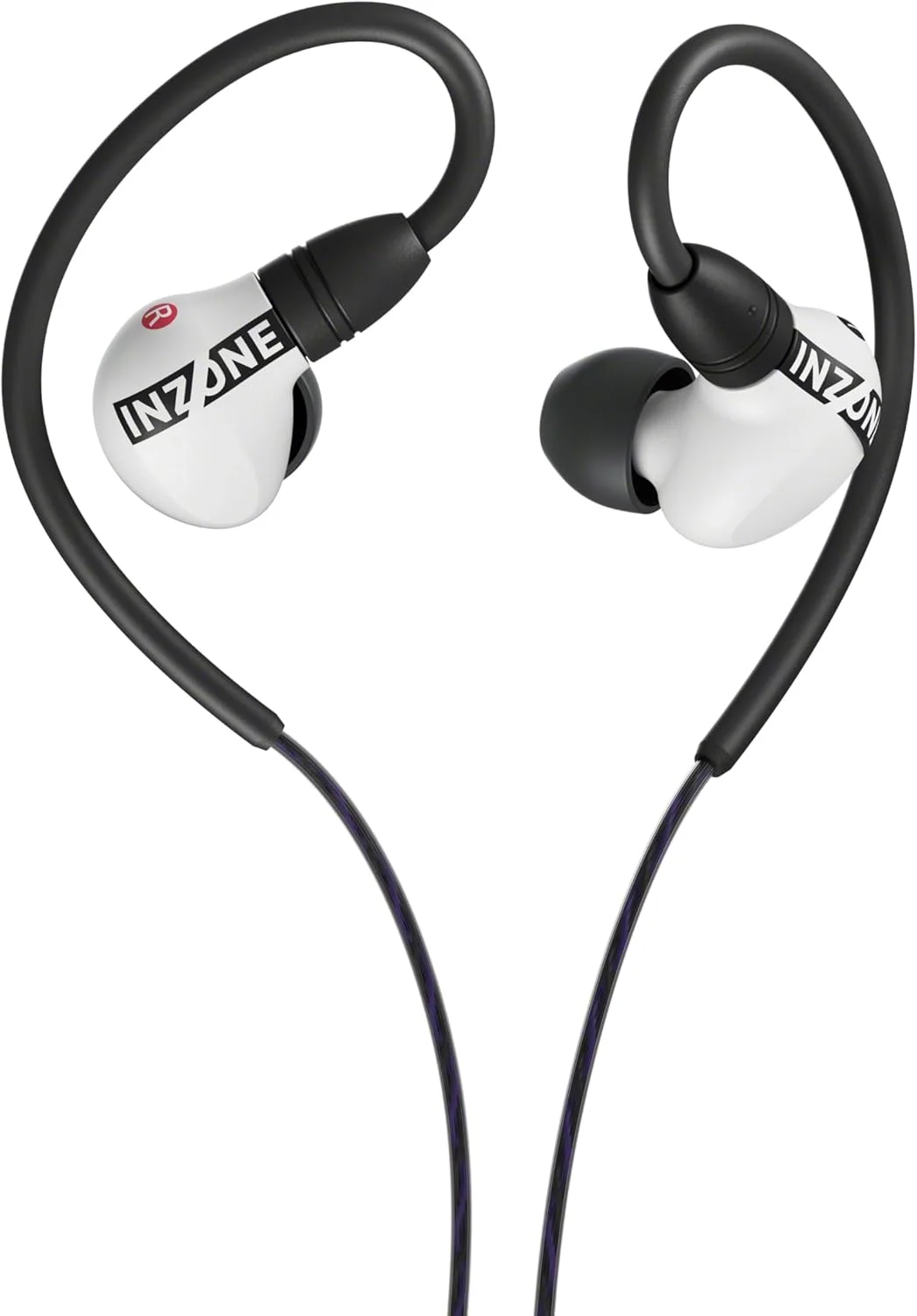 هدفون داخل گوشی سیمی Sony INZONE E9 مناسب بازی، تنظیم شده برای بازی های FPS، گوشی های عایق صدا، طراحی راحت و کم حجم، صدای فضایی 360 درجه، دارای کیف، توسعه یافته با Fnatic، سفید