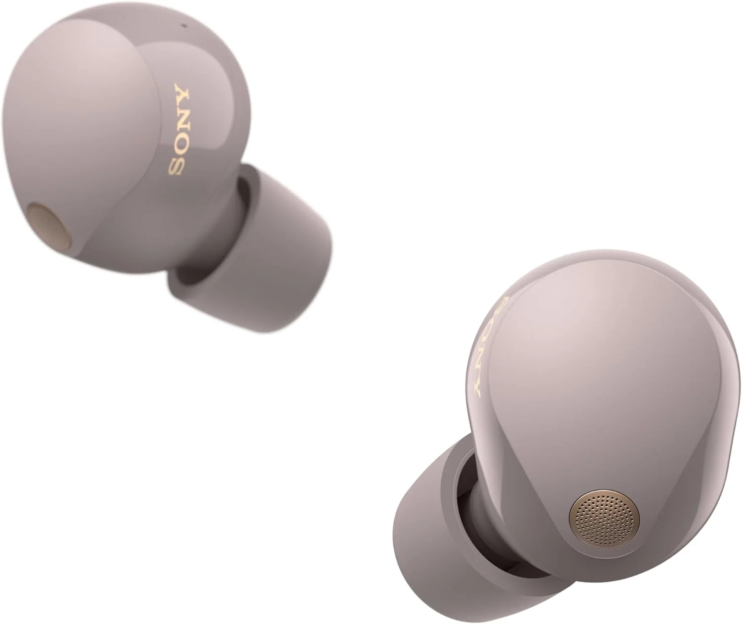 هدفون بی‌سیم حذف نویز سونی WF-1000XM5، بهترین هدفون‌های بلوتوثی WF XM5 با دستیار صوتی الکسا، صورتی دودی