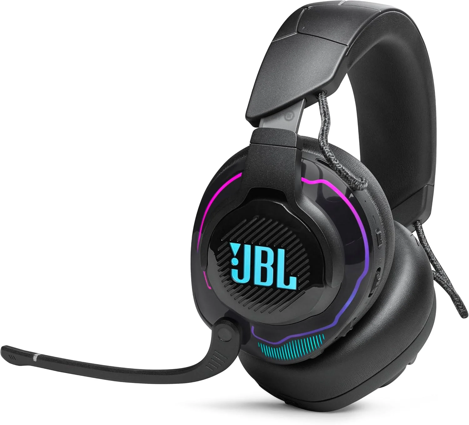 هدست گیمینگ بی سیم JBL Quantum 910X - دارای صدای QuantumSOUND با وضوح بالا، قابلیت ردیابی سر، حذف نویز فعال و بلوتوث، تا 37 ساعت عمر باتری و شارژ سریع (مشکی)