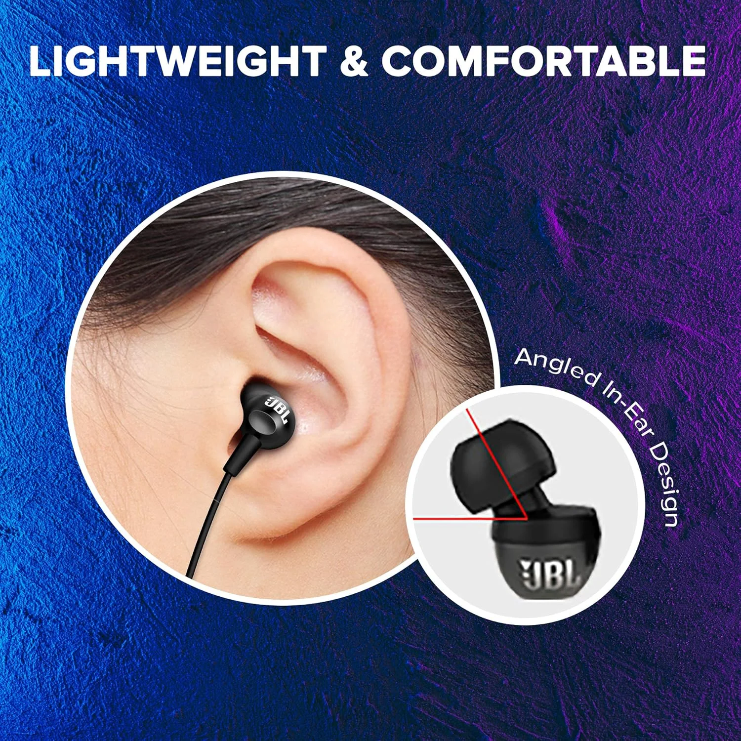 هدفون داخل گوشی JBL C100SI با میکروفون - مشکی (بازسازی شده)