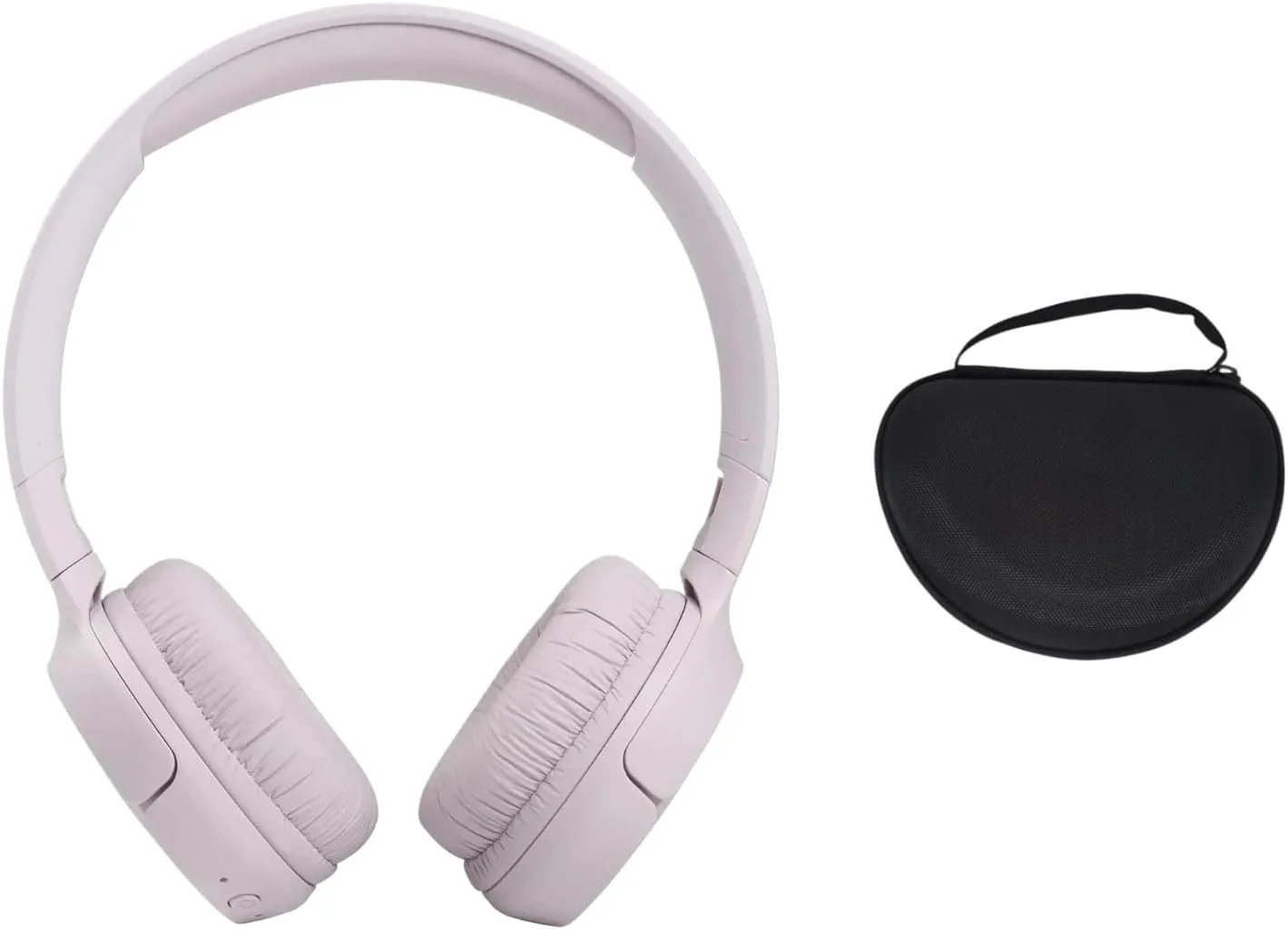 هدفون بی‌سیم رو گوشی JBL Tune 510BT با صدای Pure Bass، بلوتوث 5.0، باتری 40 ساعته، اتصال چند نقطه‌ای، تماس‌های هندزفری، طراحی سبک و تاشو، به همراه کیف حمل مسافرتی