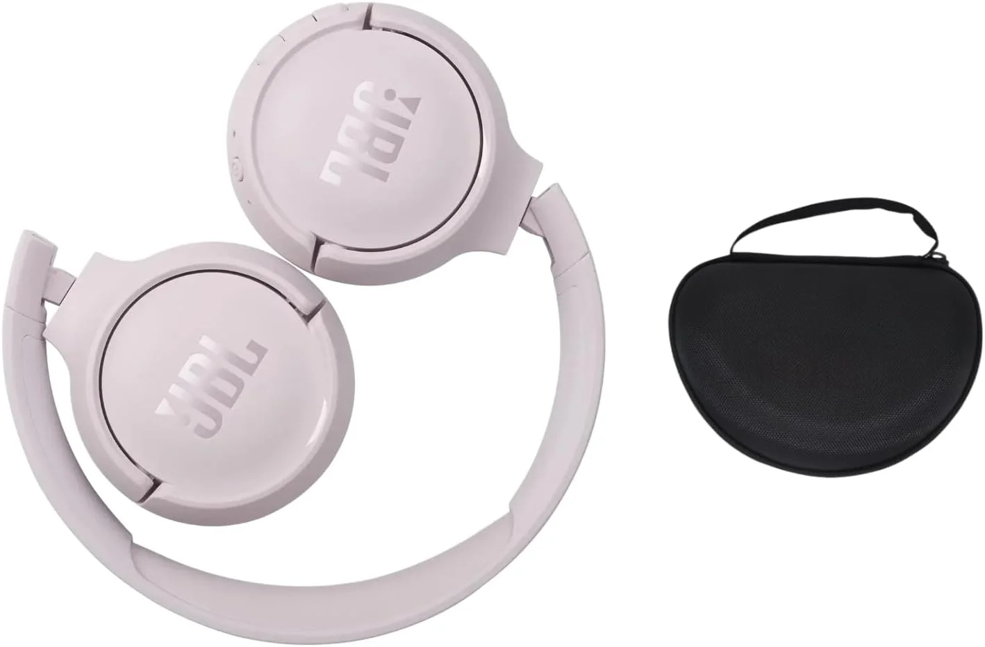 هدفون بی‌سیم رو گوشی JBL Tune 510BT با صدای Pure Bass، بلوتوث 5.0، باتری 40 ساعته، اتصال چند نقطه‌ای، تماس‌های هندزفری، طراحی سبک و تاشو، به همراه کیف حمل مسافرتی