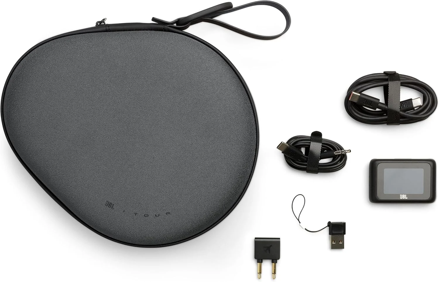 هدفون بی‌سیم دور گوشی حذف نویز JBL Tour One M3 Smart Tx با فرستنده هوشمند، صدای Hi-Res (3.5mm یا USB-C)، صدای فضایی 360 با ردیابی سر و 70 ساعت پخش (مشکی)
