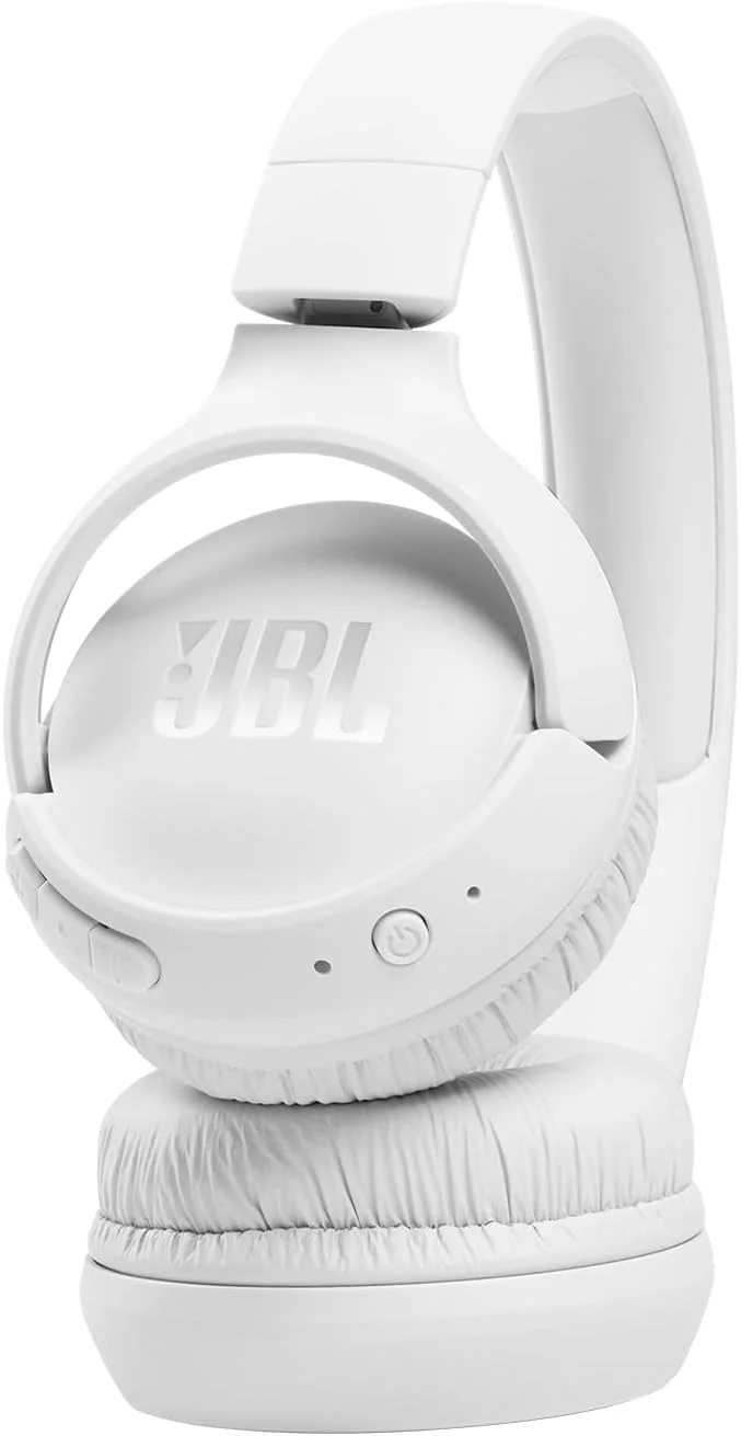 هدفون بی‌سیم رو گوشی JBL Tune 510BT با صدای Purebass - سفید، متوسط