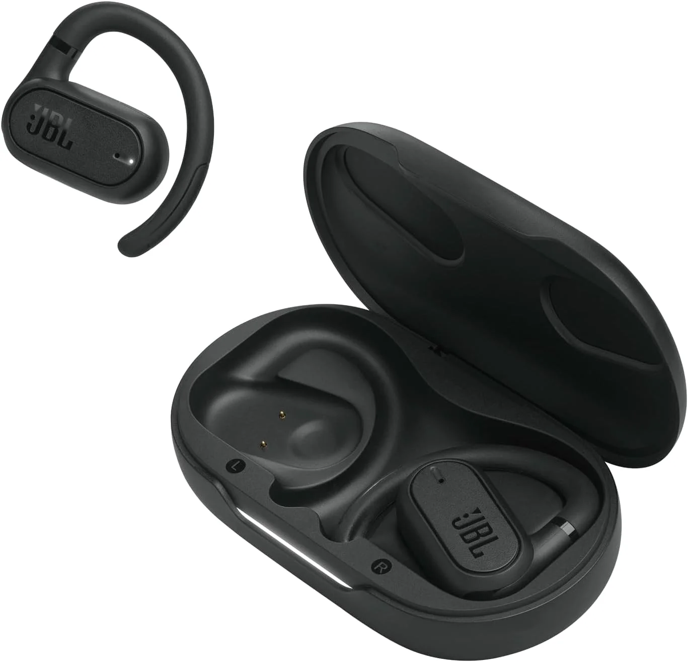 هدفون های بی سیم بلوتوثی JBL Soundgear Sense، با طراحی گوش باز، ضد آب و با فیت راحت، رنگ مشکی