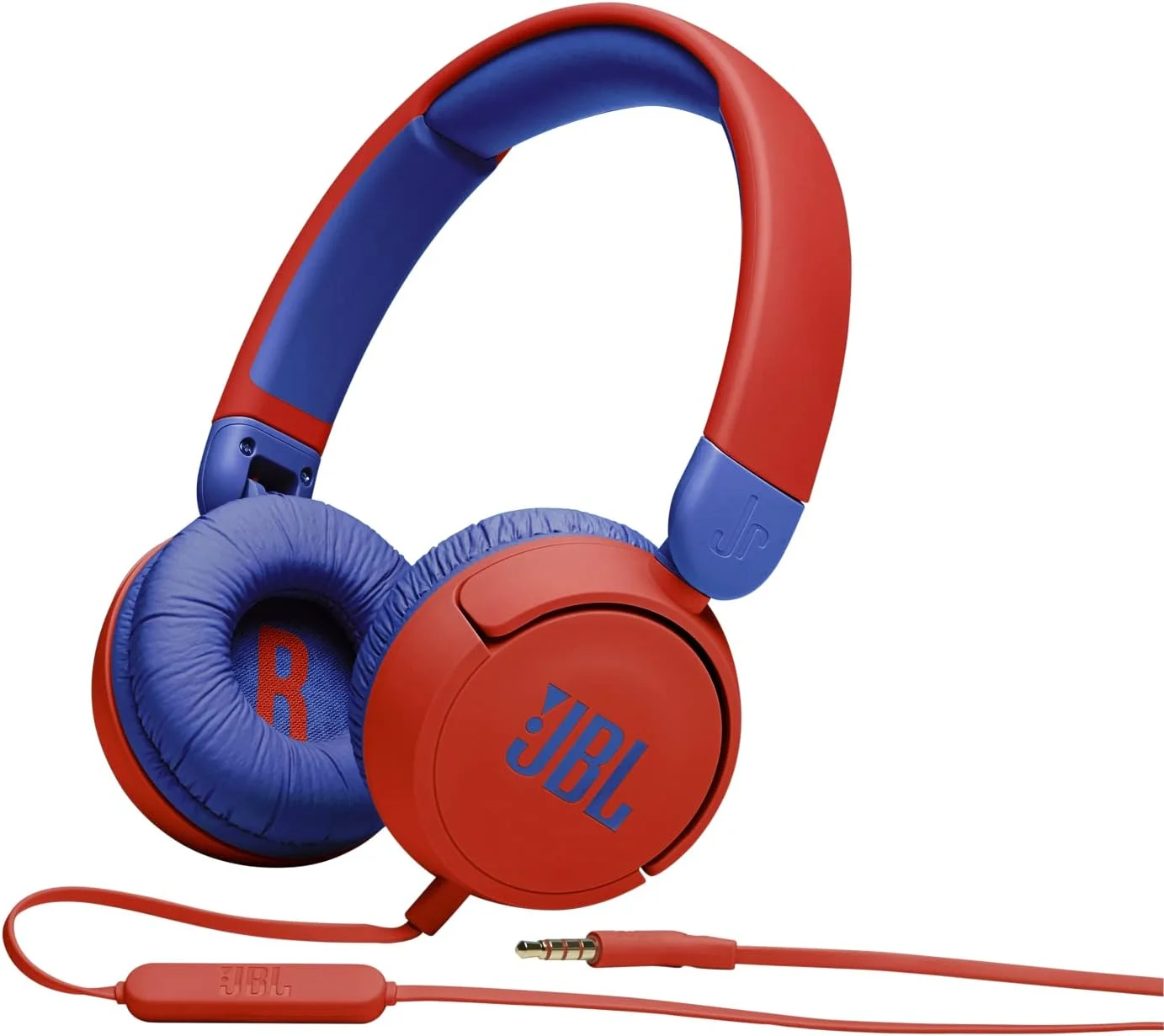 هدفون رو گوشی کودکانه JBL JR 310 (قرمز/آبی)، سایز کوچک