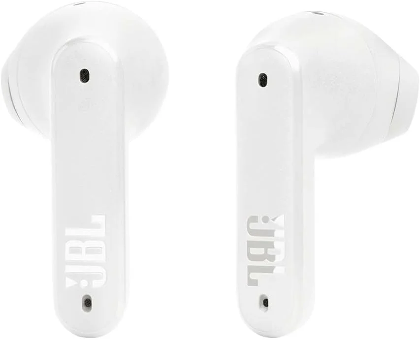 هدفون بی سیم حذف نویز JBL Tune Flex، بیس خالص، ANC + محیط هوشمند، 4 میکروفون، 32 ساعت عمر باتری، مقاوم در برابر آب و عرق، تناسب راحت سفید، JBLTFLEXWHT، استاندارد