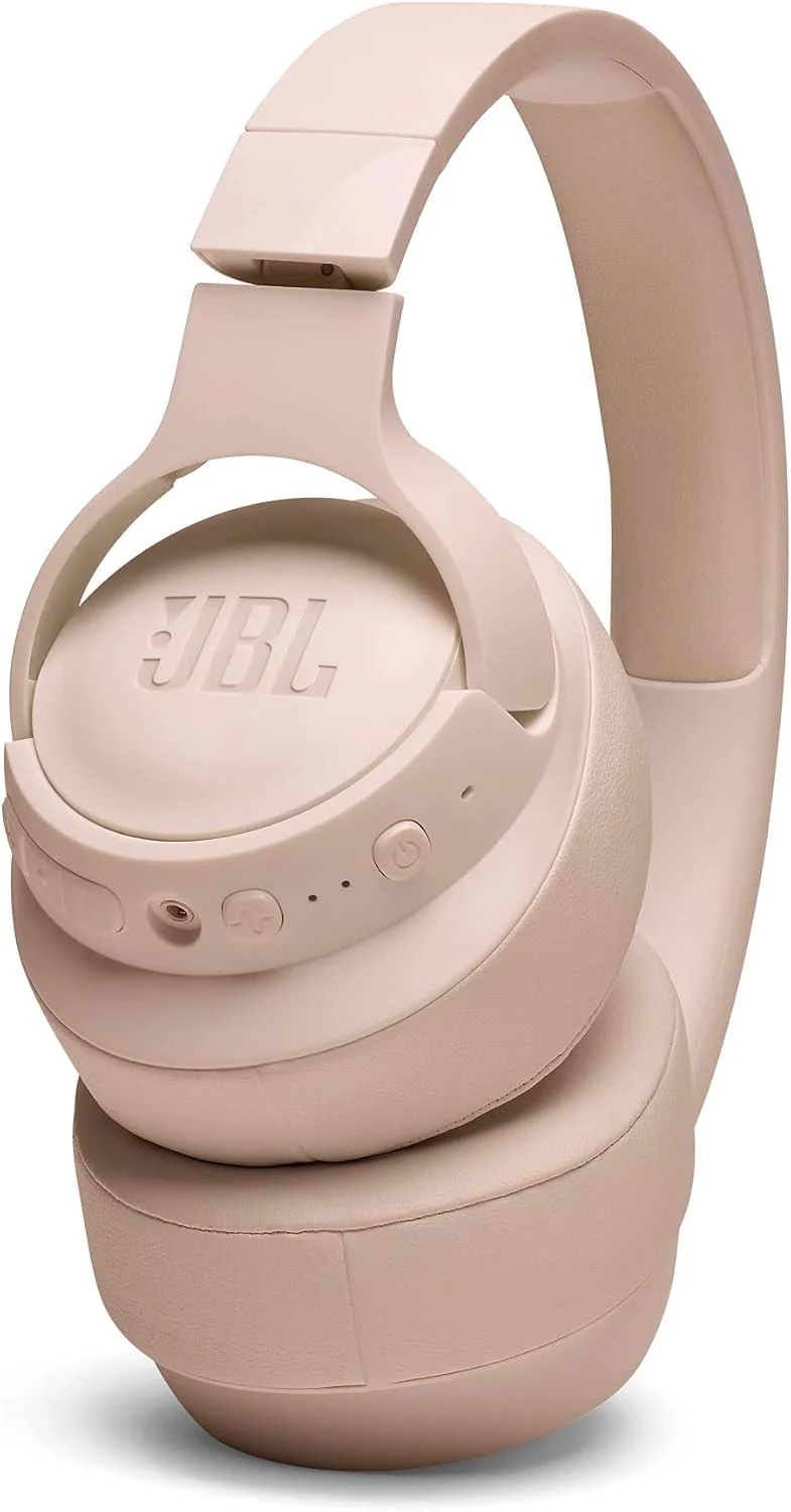 هدفون بی سیم رو گوشی JBL Tune 760NC با صدای قدرتمند JBL Pure Bass، ANC + Ambient Aware، باتری 50 ساعته، تماس هندزفری، دستیار صوتی، اتصال سریع - صورتی