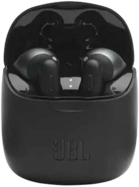 هدفون های بی سیم واقعی JBL Tune 225TWS، صدای JBL Pure Bass، بلوتوث، باتری 25 ساعته، اتصال دوگانه، جفت شدن سریع، دستیار صوتی، سازگار با اندروید و iOS - مشکی، JBLT225TWSBLK