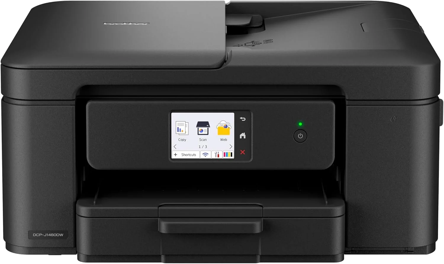 پرینتر جوهرافشان بی‌سیم A4 برادر مدل DCP-J1460DW | همه کاره (پرینت/کپی/اسکن) | WiFi/USB 2.0 | A4 | چاپ دورو | عکس | شامل جوهر | دوشاخه UK