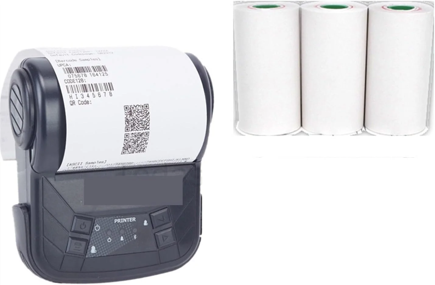 چاپگر جوهر افشان دستی، چاپگر حرارتی رسید کوچک بی سیم بلوتوثی قابل حمل DC 5V USB 3 اینچی 80 میلی متری پشتیبانی از کاغذ چاپگر رایانه شخصی Impresora (فقط چاپگر-01)