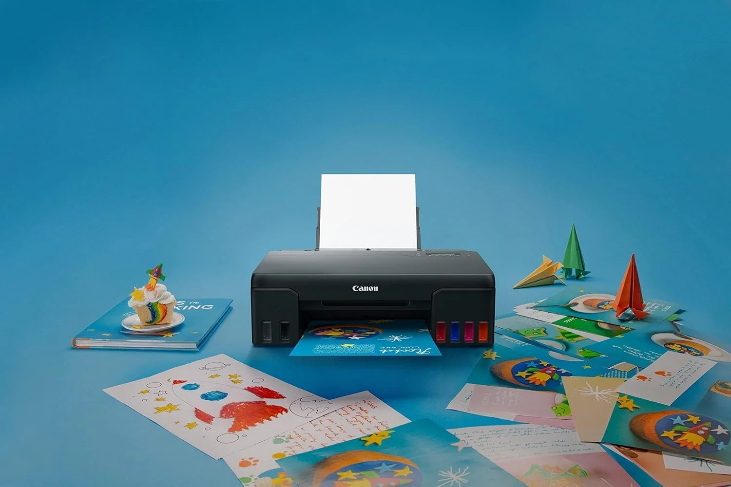 پرینتر عکس جوهرافشان بی سیم کانن PIXMA G540 با مخزن بزرگ قابل شارژ، مشکی