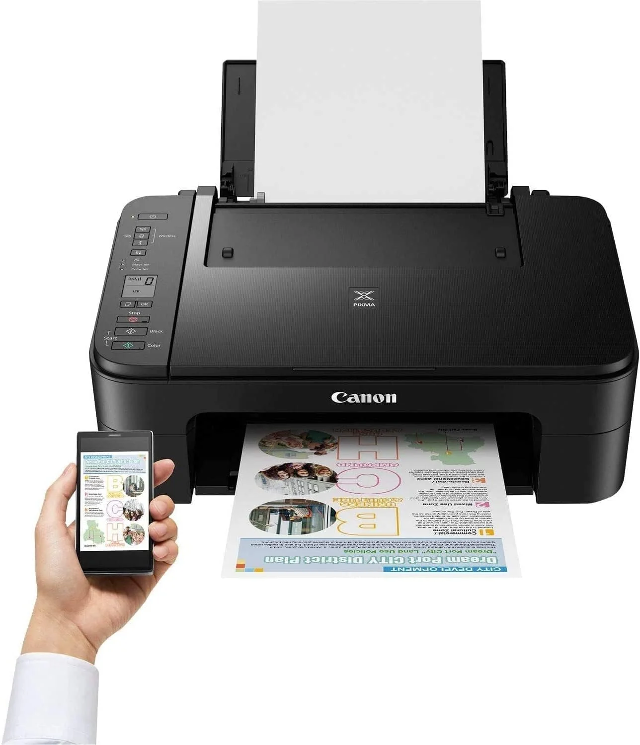 پرینتر جوهرافشان کانن مدل PIXMA TS3440، مشکی. جمع و جور، مقرون به صرفه و آسان برای استفاده، یک محصول همه کاره عالی است.
