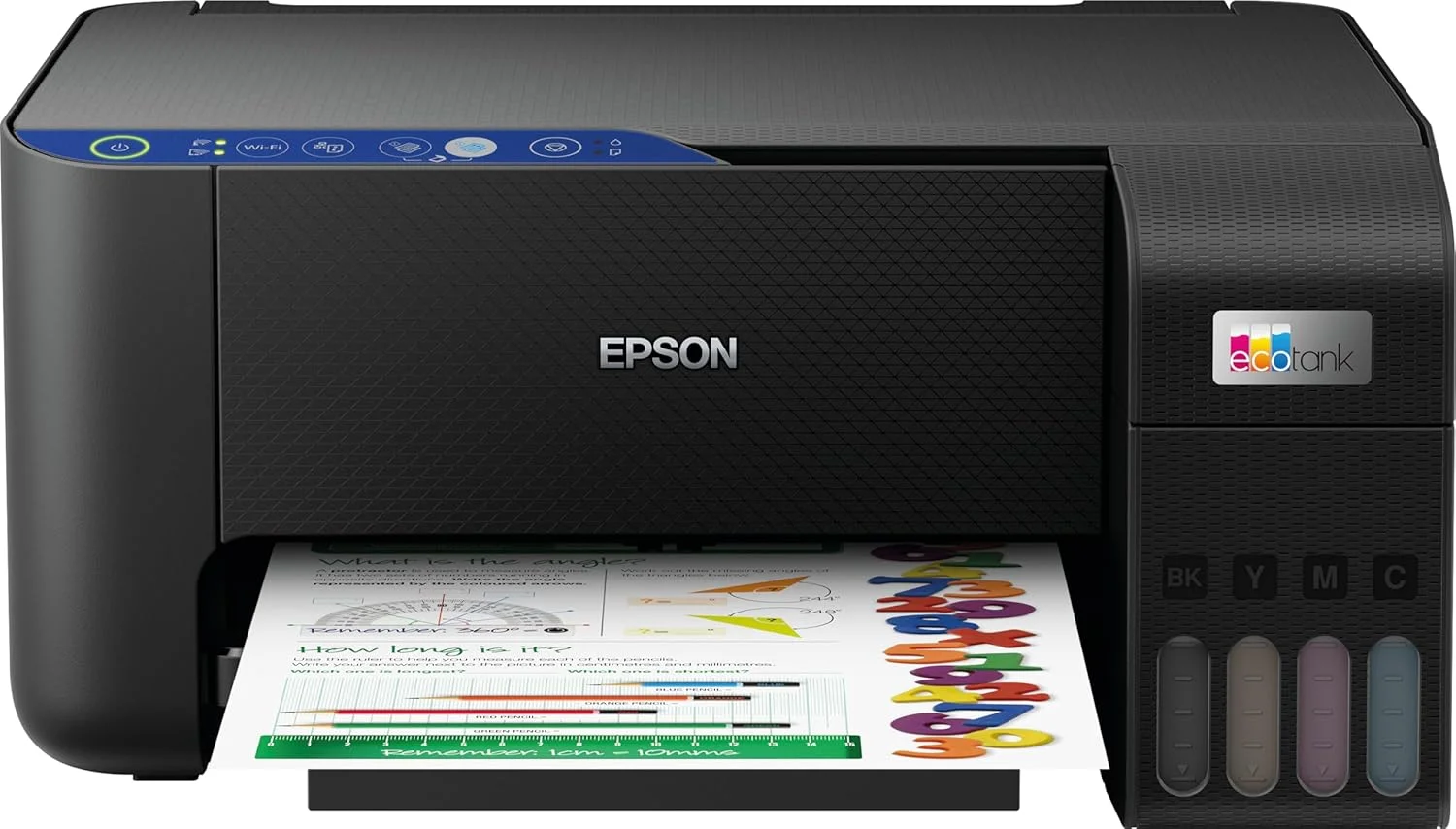 پرینتر مخزن جوهر خانگی EPSON EcoTank L3252 A4، رنگی، پرینتر 3 در 1 با قابلیت اتصال WiFi و برنامه SmartPanel