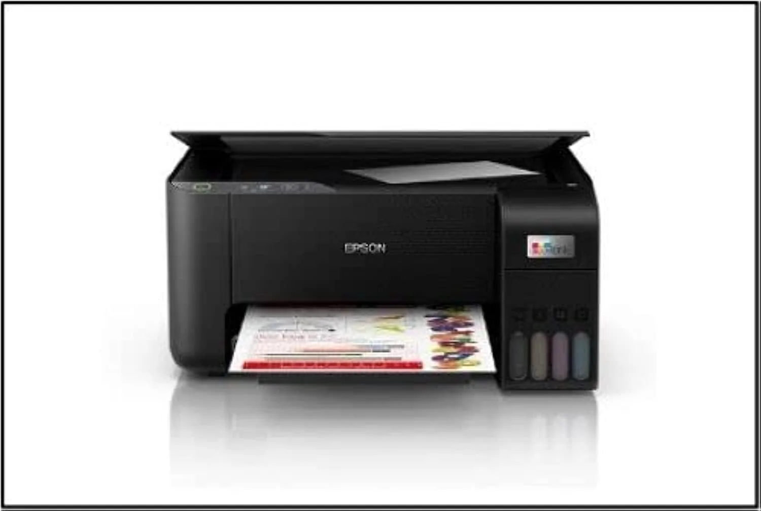 پرینتر مخزن جوهر جوهرافشان چندکاره اپسون EcoTank L3250 با قابلیت Wi-Fi (مشکی)