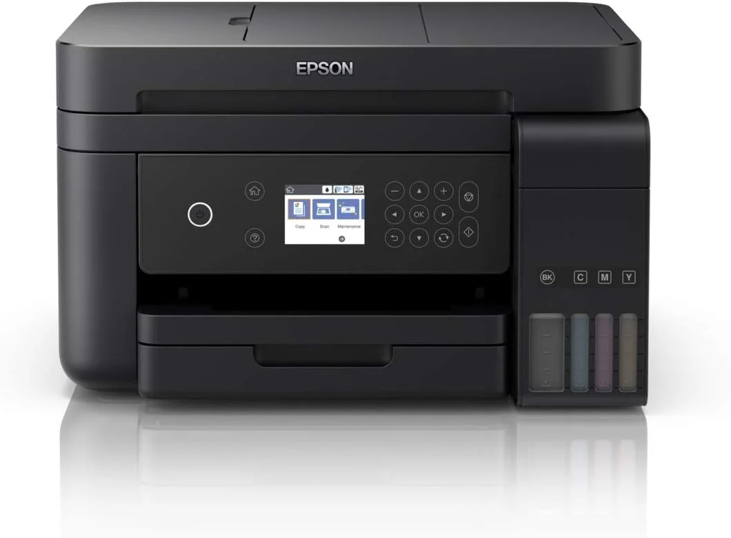 پرینتر بی سیم سه کاره اپسون EcoTank L6170 با سیستم مخزن جوهر یکپارچه اپسون برای چاپ رنگی با کیفیت و مقرون به صرفه