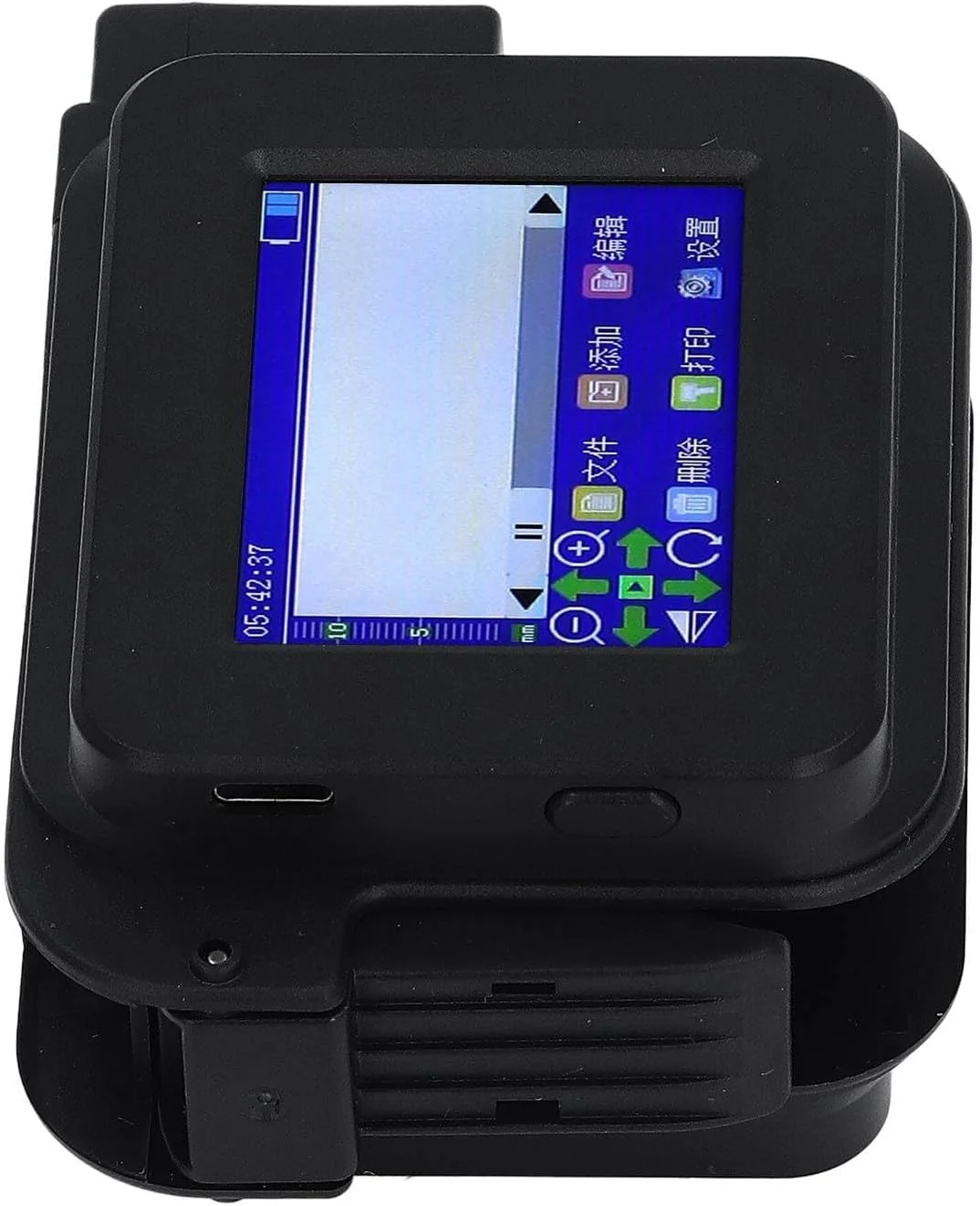 چاپگر جوهرافشان دستی مینی قابل حمل با صفحه لمسی LED، تاریخ تولید برچسب QR چند زبانه برای سطوح جاذب (دوشاخه بریتانیایی)