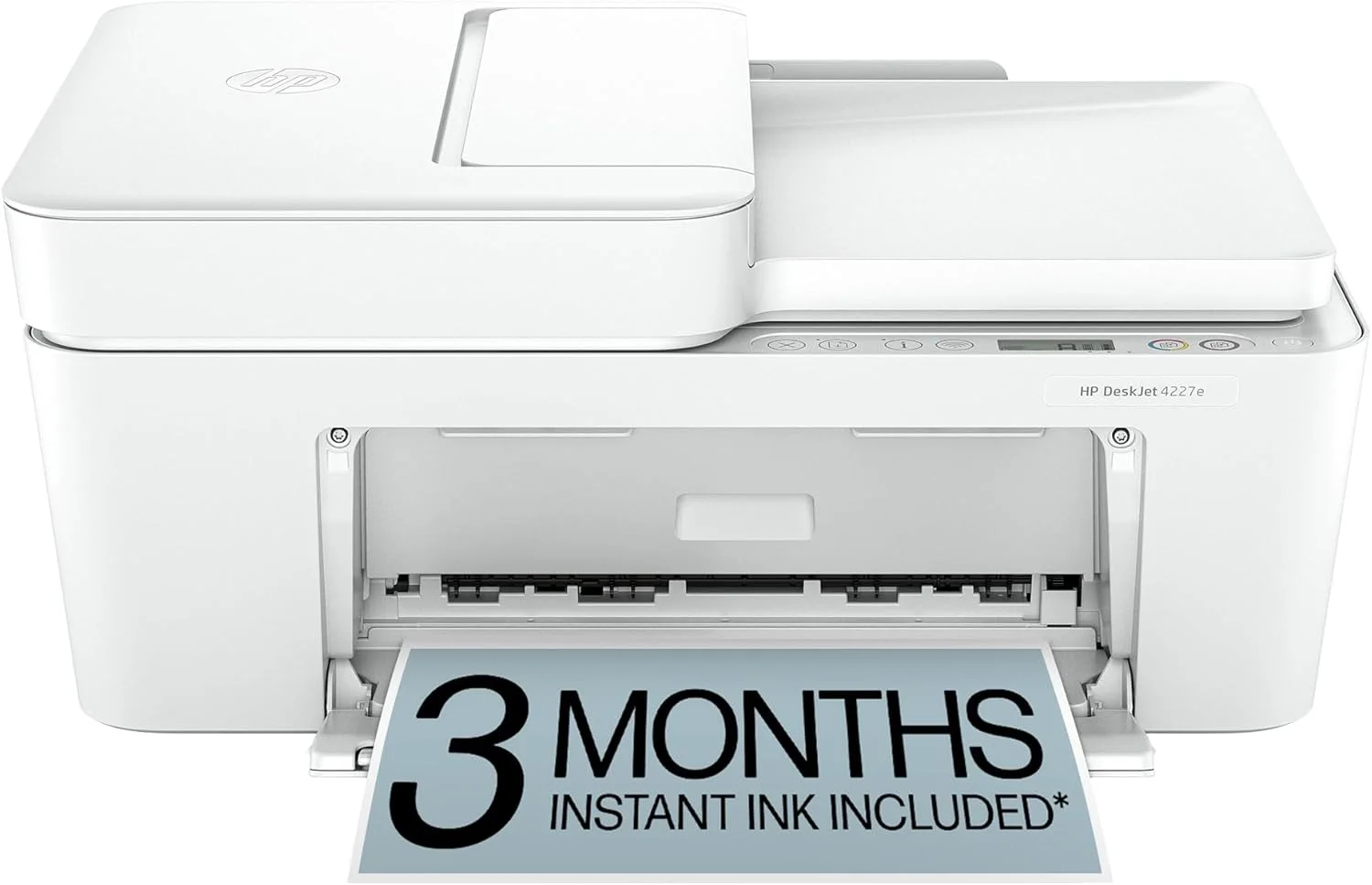 پرینتر جوهرافشان رنگی چندکاره بی سیم HP DeskJet 4227e، اسکنر، کپی، بهترین برای خانه، 3 ماه اشتراک Instant Ink