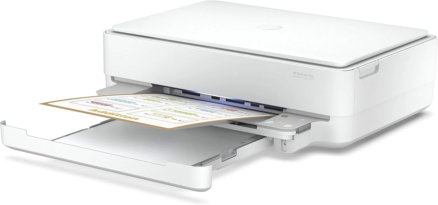 پرینتر جوهرافشان چندکاره بی سیم اچ پی DeskJet Plus Ink Advantage 6075، مناسب برای پرینت، کپی و اسکن