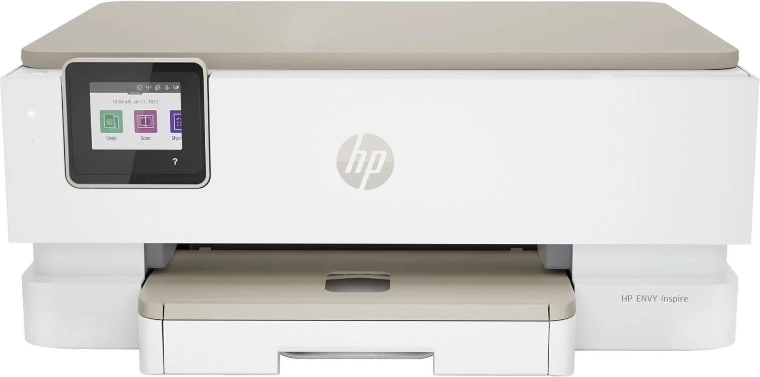 پرینتر رنگی چندکاره خانگی HP ENVY Inspire 7220e برای چاپ، کپی، اسکن بی‌سیم؛ HP+؛ سازگار با HP Instant Ink؛ اسکن به PDF