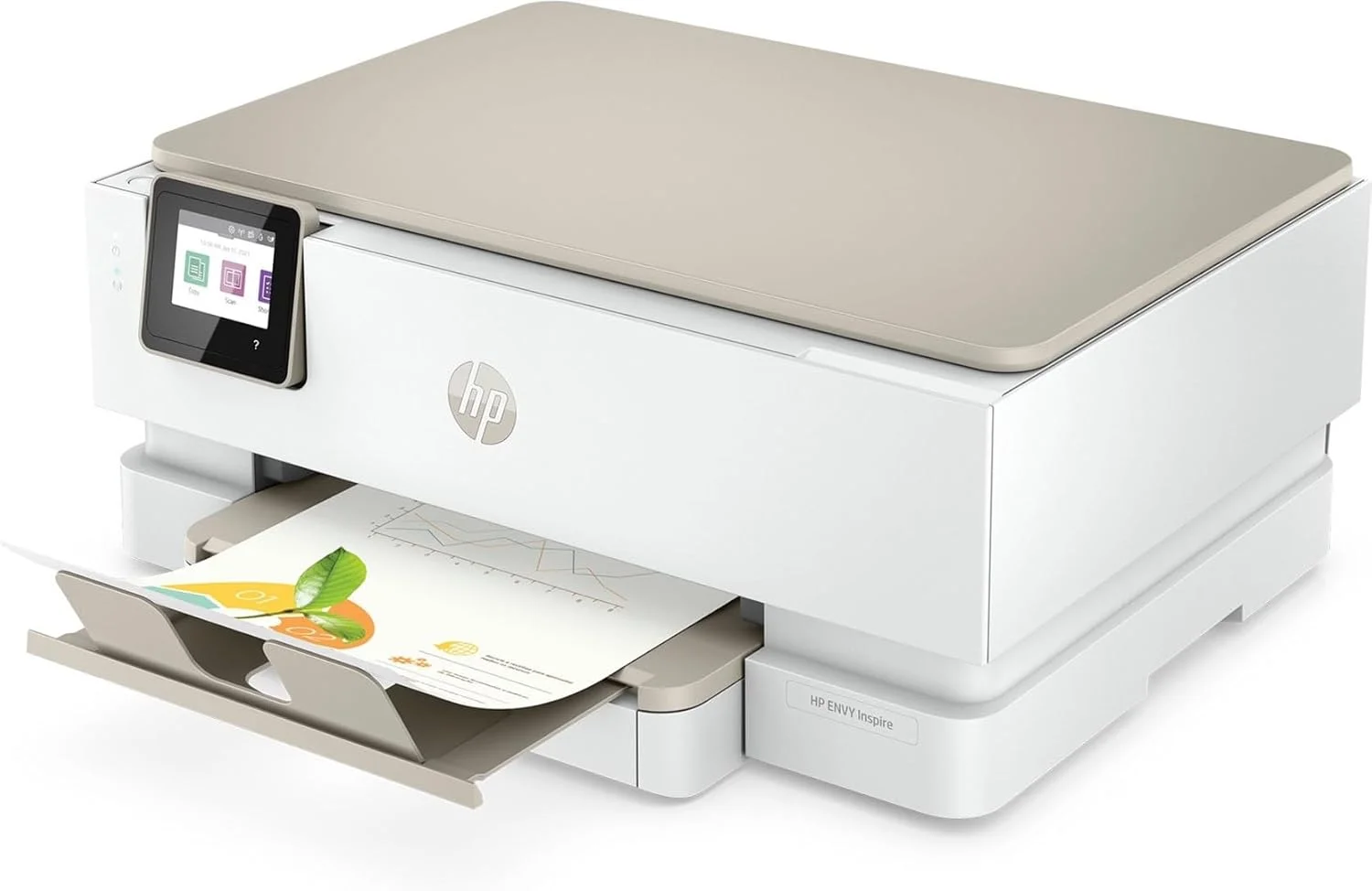 پرینتر رنگی چندکاره خانگی HP ENVY Inspire 7220e برای چاپ، کپی، اسکن بی‌سیم؛ HP+؛ سازگار با HP Instant Ink؛ اسکن به PDF