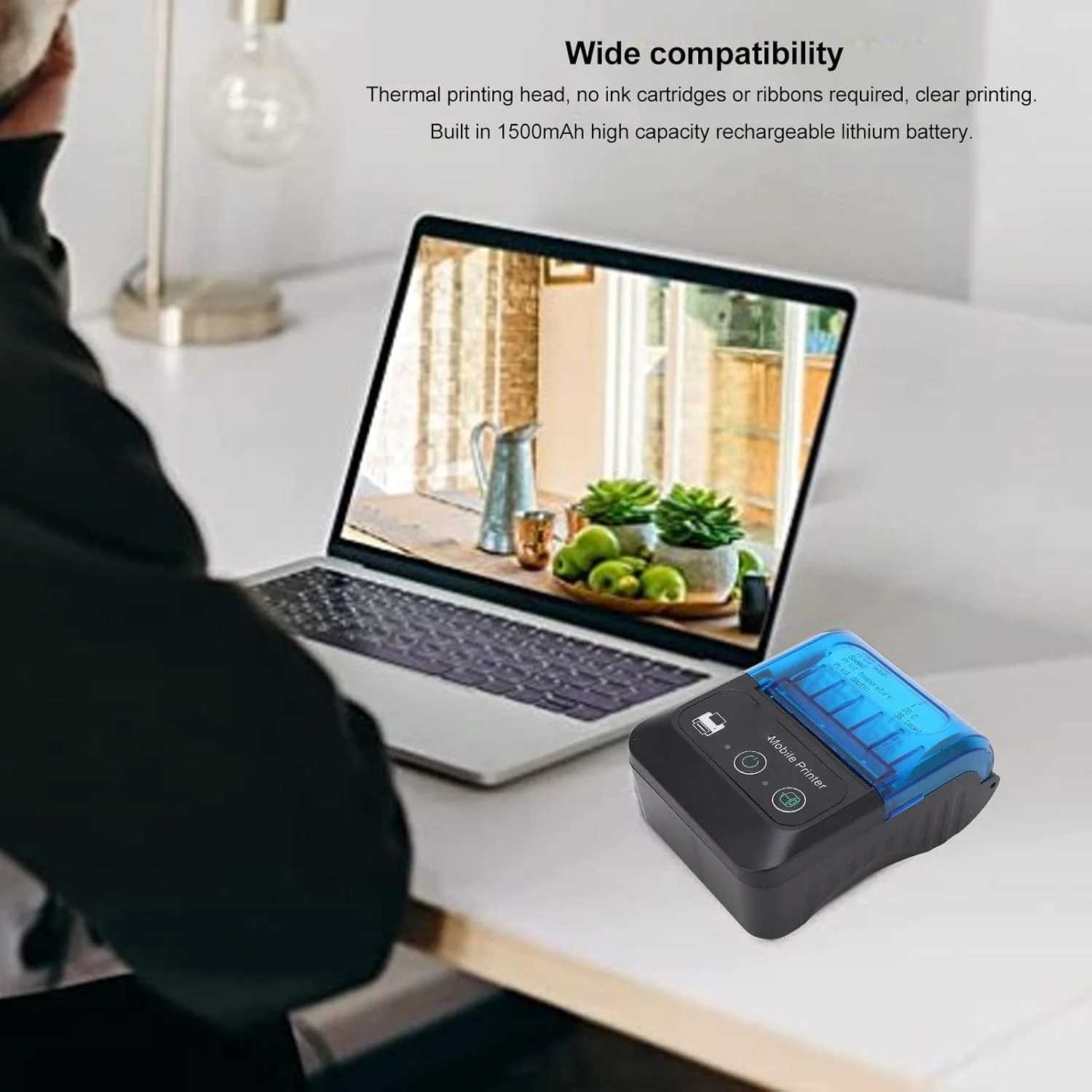 چاپگر حرارتی برچسب Luqeeg 4x6 سازگار با و مناسب برای استفاده در Ebay و Shopify