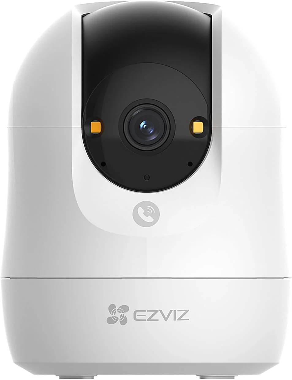 دوربین داخلی منزل EZVIZ C6N G1-4K با دکمه تماس، تشخیص انسان/حیوان خانگی/صدا، وای فای 5GHz/2.4GHz، دوربین 360 درجه مراقبت از کودک، دید در شب رنگی، مکالمه دو طرفه، شاتر حریم خصوصی، پشتیبانی از کارت حافظه 512 گیگابایتی