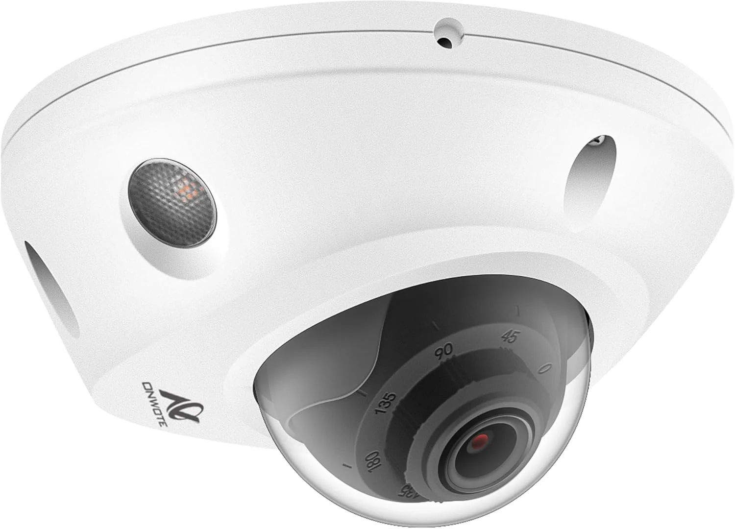دوربین امنیتی تحت شبکه 4K 8MP PoE دام بیرونی ONWOTE، ضد خرابکاری IK10، 3840x2160 8 مگاپیکسل، زاویه دید گسترده 134 درجه، تشخیص هوشمند انسان و وسیله نقلیه، دوربین سیمی تجاری برای کسب و کار، افزودنی به سیستم PoE NVR