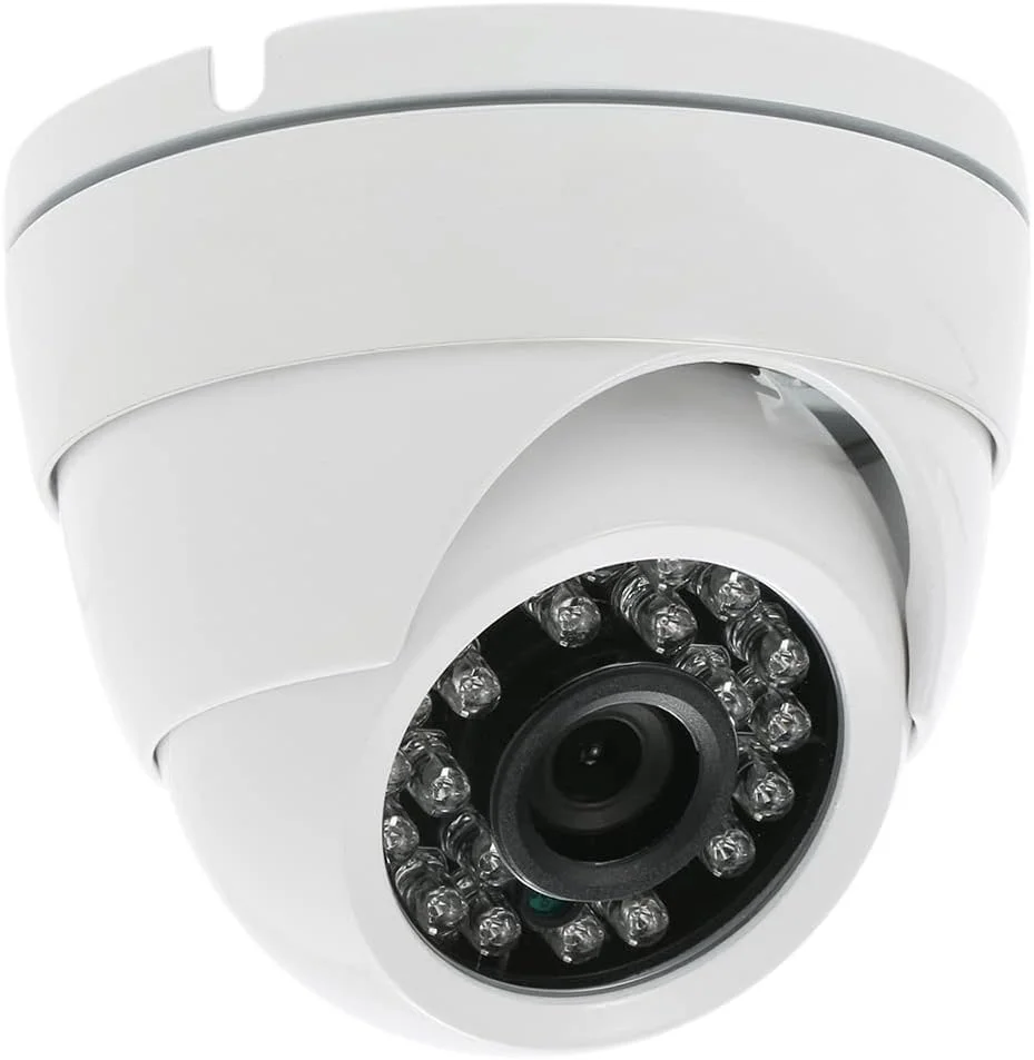 دوربین مداربسته دام 720P AHD با رزولوشن 1500TVL، سنسور 1.0 مگاپیکسلی 3.6 میلی‌متری CMOS 1/4 اینچی، 24 لامپ IR برای دید در شب، ضد آب، مناسب برای فضاهای داخلی و خارجی، سیستم PAL