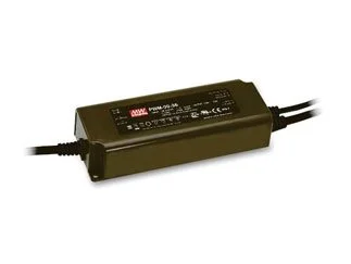 منبع تغذیه ال ای دی درایور سوئیچینگ MEAN WELL PWM-90-24 AC به DC تک خروجی با عملکرد PFC، ۲۴ ولت، ۳.۷۵ آمپر، ۹۰ وات