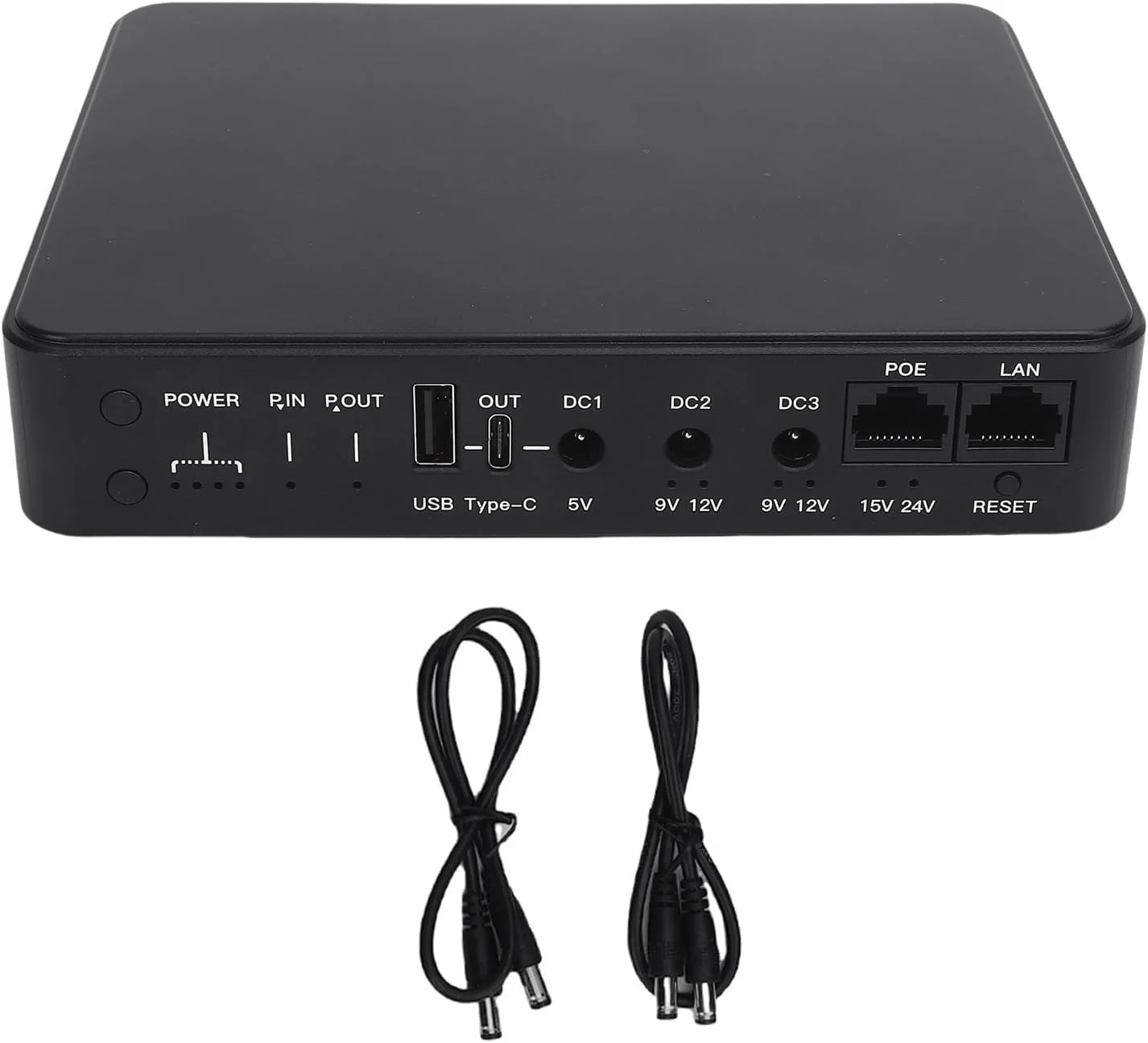 منبع تغذیه اضطراری کوچک ViaGasaFamido، 10400mAh با 6 پورت برای روتر، دوربین، POE 15V 24V USB DC 5V 9V 12V، بدنه ضد حریق با گزینه های خروجی متعدد