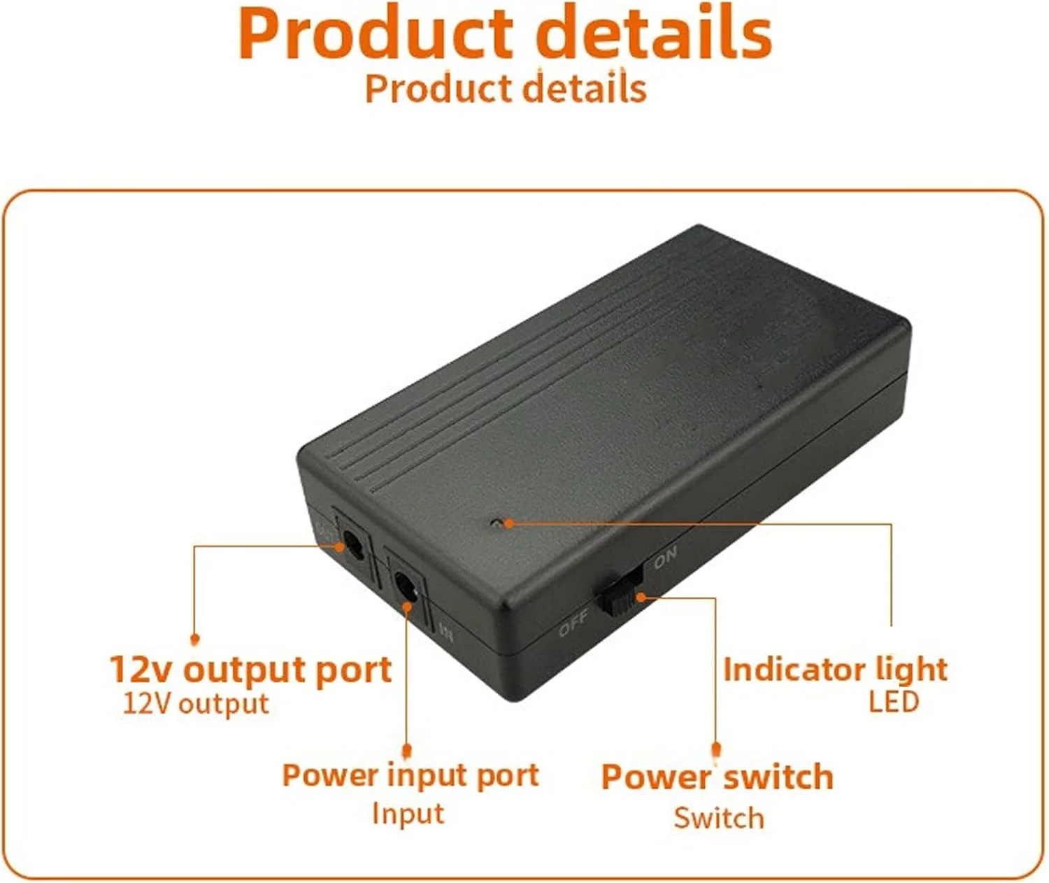 منبع تغذیه پشتیبان باتری 7800MAh UPS ViaGasaFamido، منبع تغذیه بدون وقفه برای مودم روتر، دوربین مداربسته با زمان کارکرد 5 ساعت، نشانگرهای LED هوشمند، عملکردهای حفاظتی متعدد