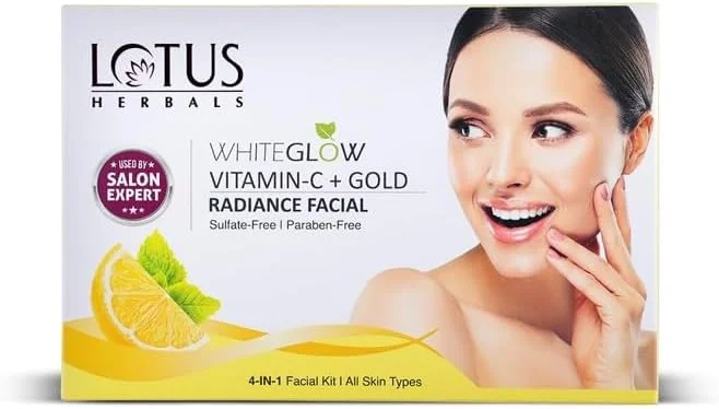کیت تک مرحله ای فیشیال صورت حاوی ویتامین C لوتوس هربالز WhiteGlow، 57 گرم