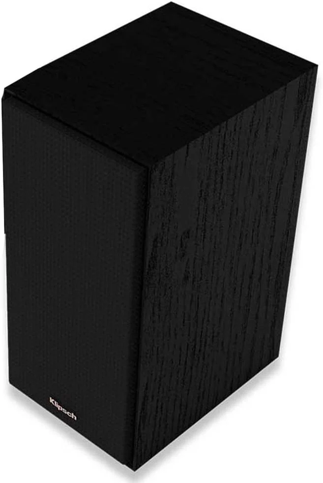 بلندگوهای قفسه کتابی Klipsch Reference R-40M نسل جدید با ووفر مسی 4 اینچی برای صدای سینمای خانگی درجه یک - مشکی