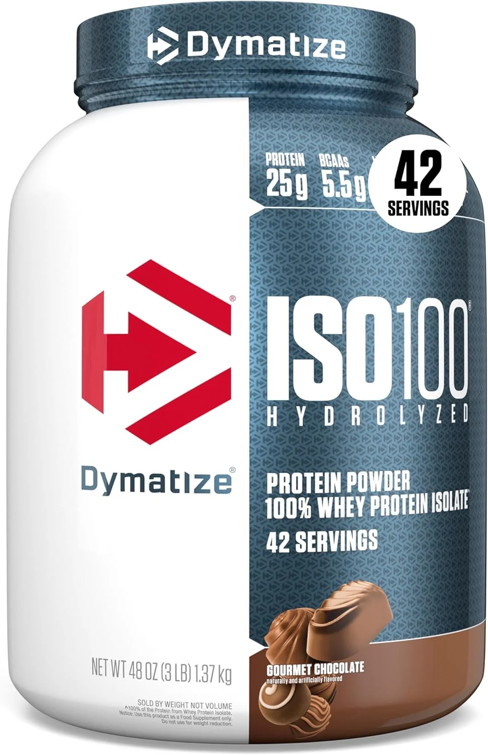 دایماتیز ISO 100 وی پروتئین شکلات گورمت، 3 پوند