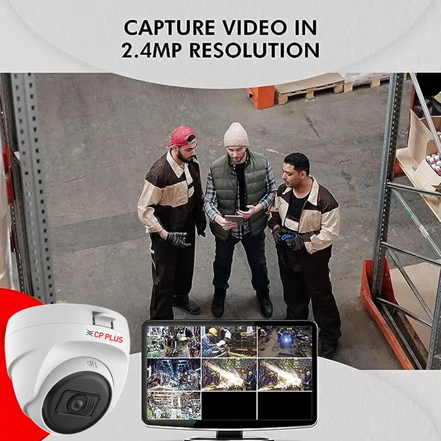 دوربین دام تحت شبکه سیم دار داخلی CP PLUS با رزولوشن 2.4 مگاپیکسل فول اچ دی مدل CP-URC-DC24PL3CL-V2 سازگار فقط با DVR | دید در شب سیاه و سفید تا 30 متر با مادون قرمز | لنز 3.6 میلی متری | تشخیص حرکت، سفید (بازسازی شده) - تصویر 3 دوربین دام تحت شبکه سیم دار داخلی CP PLUS با رزولوشن 2.4 مگاپیکسل فول اچ دی مدل CP-URC-DC24PL3CL-V2 سازگار فقط با DVR | دید در شب سیاه و سفید تا 30 متر با مادون قرمز | لنز 3.6 میلی متری | تشخیص حرکت، سفید (بازسازی شده) - تصویر 3
