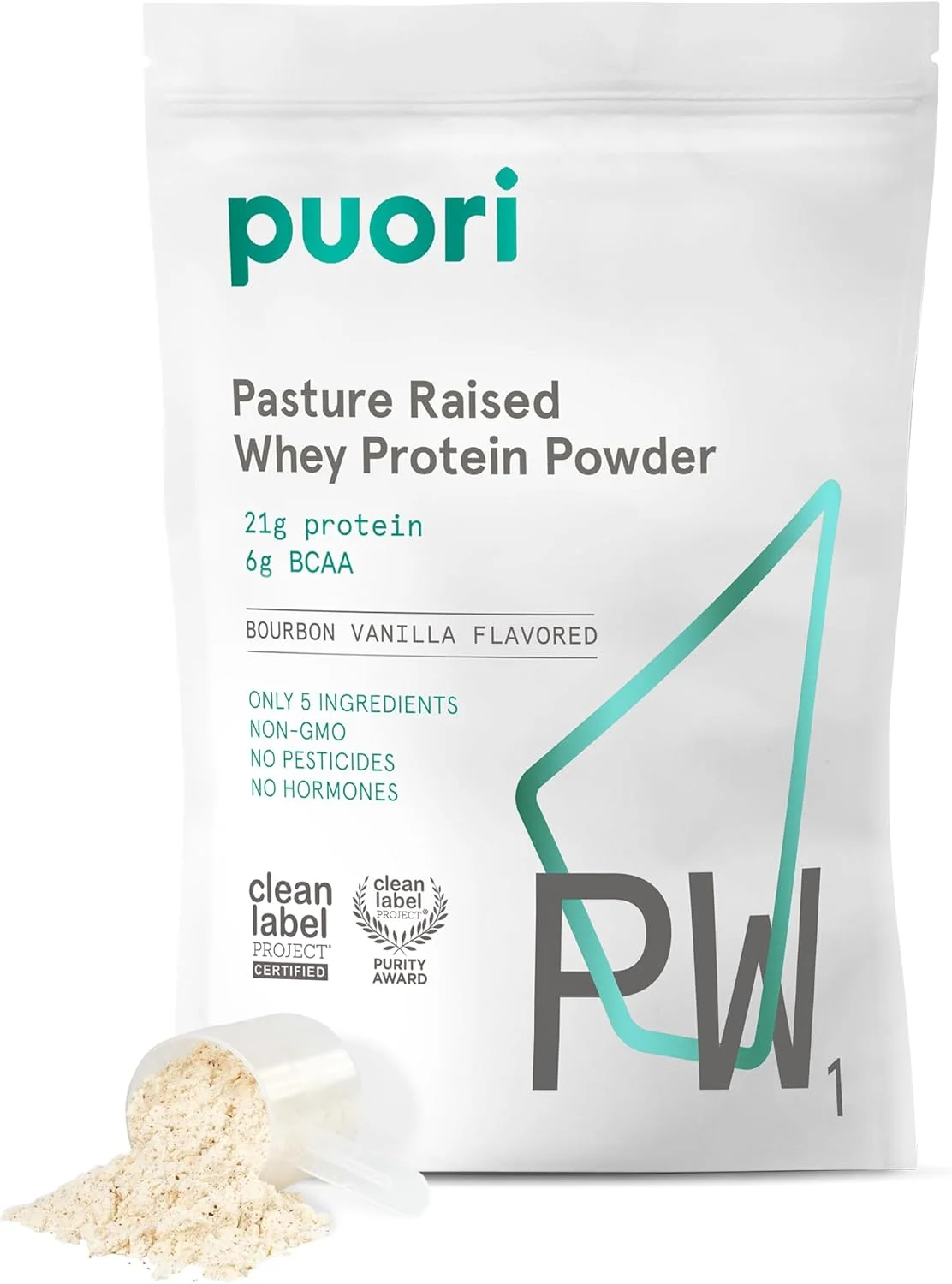 پودر پروتئین وی خالص با طعم وانیل Puori - Pw1، 900 گرم