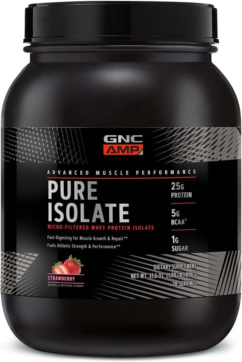 پروتئین ایزوله خالص GNC AMP - توت فرنگی (28 سروینگ)