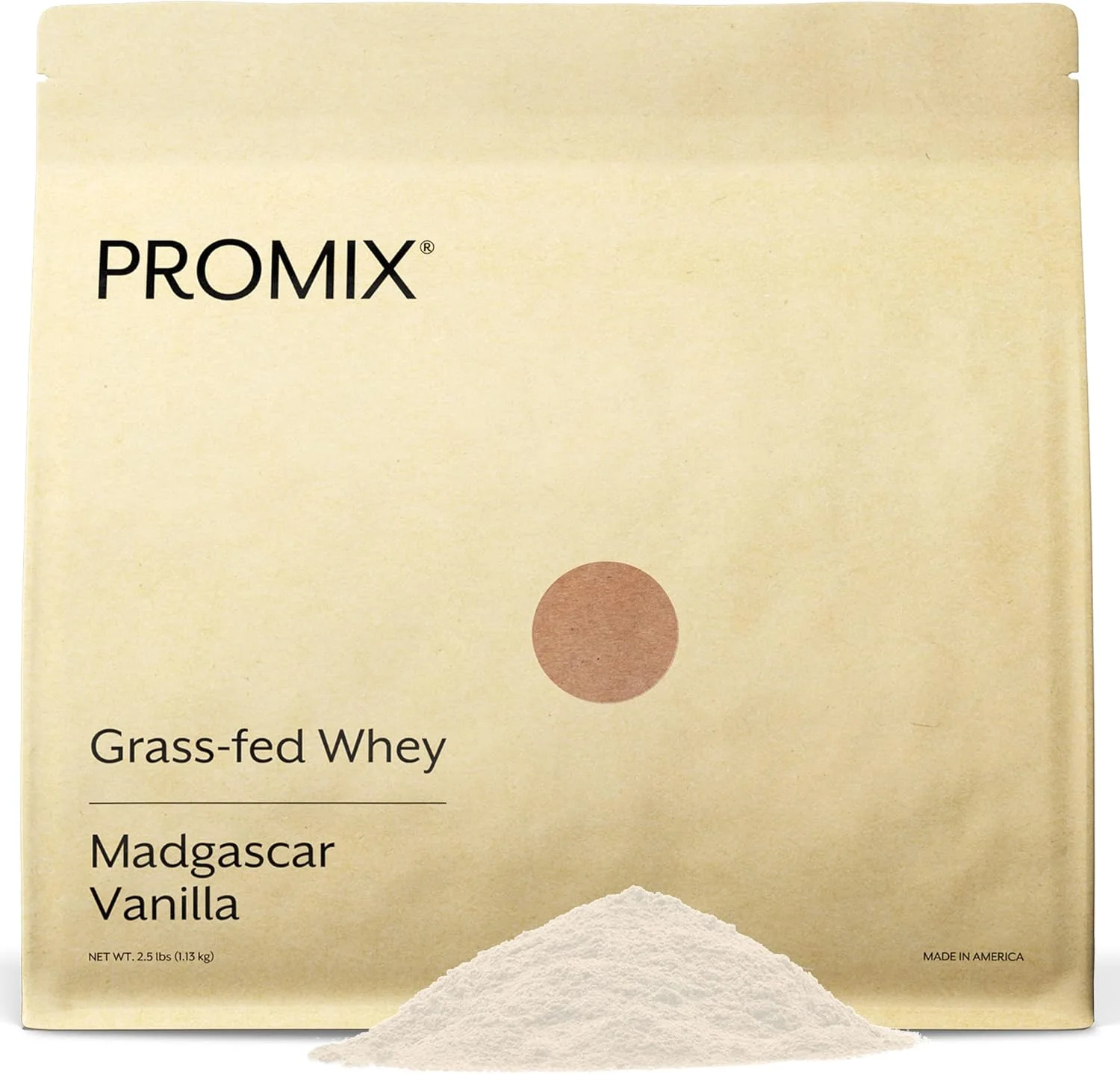 پودر پروتئین وی کنسانتره - PROMIX استاندارد ۱۰۰ درصد طبیعی و تغذیه شده با علف - بهترین برای شیک ها و اسموتی های انرژی تغذیه بهینه تناسب اندام: وانیلی ۰.۵ کیلوگرم