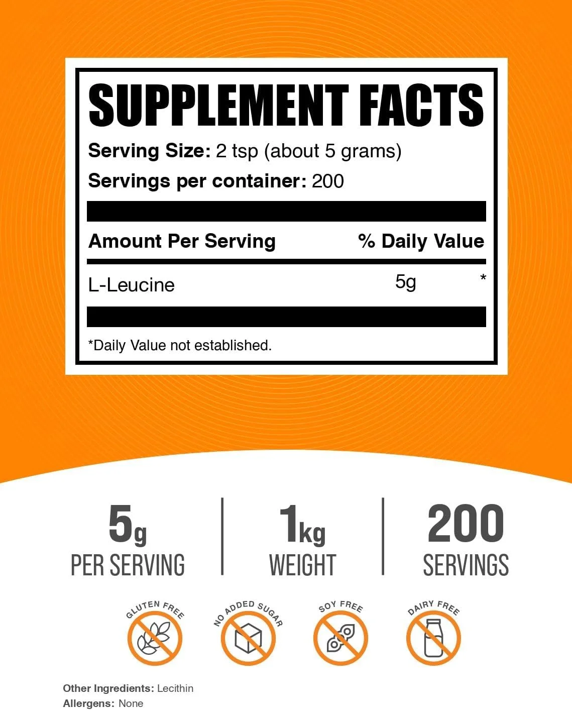 پودر ال-لوسین BulkSupplements.com - پودر آمینو اسیدهای شاخه دار - آمینو اسید گیاهی - آمینو اسید ریکاوری - اسید آمینه لوسین - تغذیه آمینو (1 کیلوگرم - 2.2 پوند)