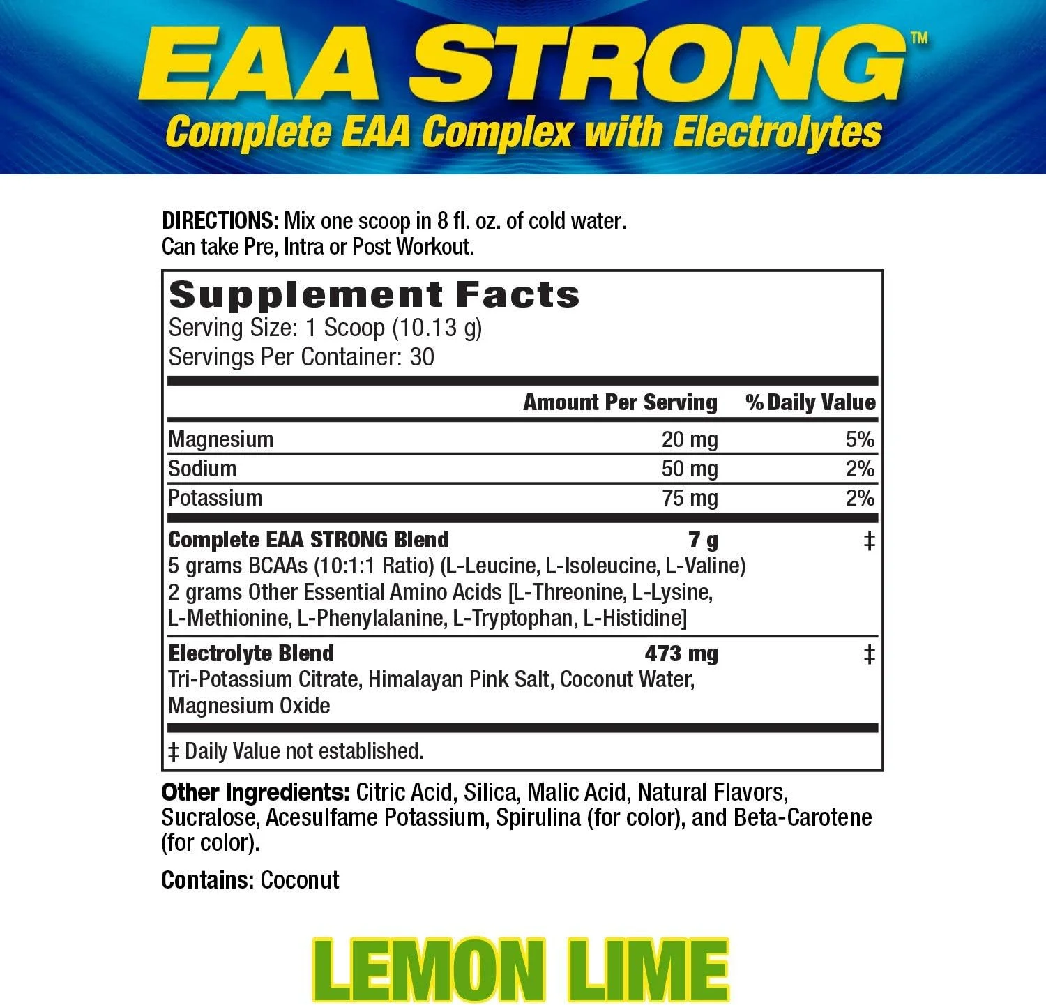 MHP - عملکرد حداکثری انسانی EAA قوی اسیدهای آمینه ضروری BCAA برای حین تمرین/بعد از تمرین - 308.1 گرم، 30 سروینگ (لیمو ترش)