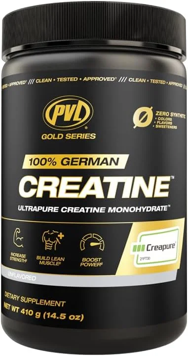 پودر کراتین مونوهیدرات خالص PVL Creapure - کراتین آلمانی ۱۰۰٪ خالص - ۸۲ سروینگ - ۴۱۰ گرم