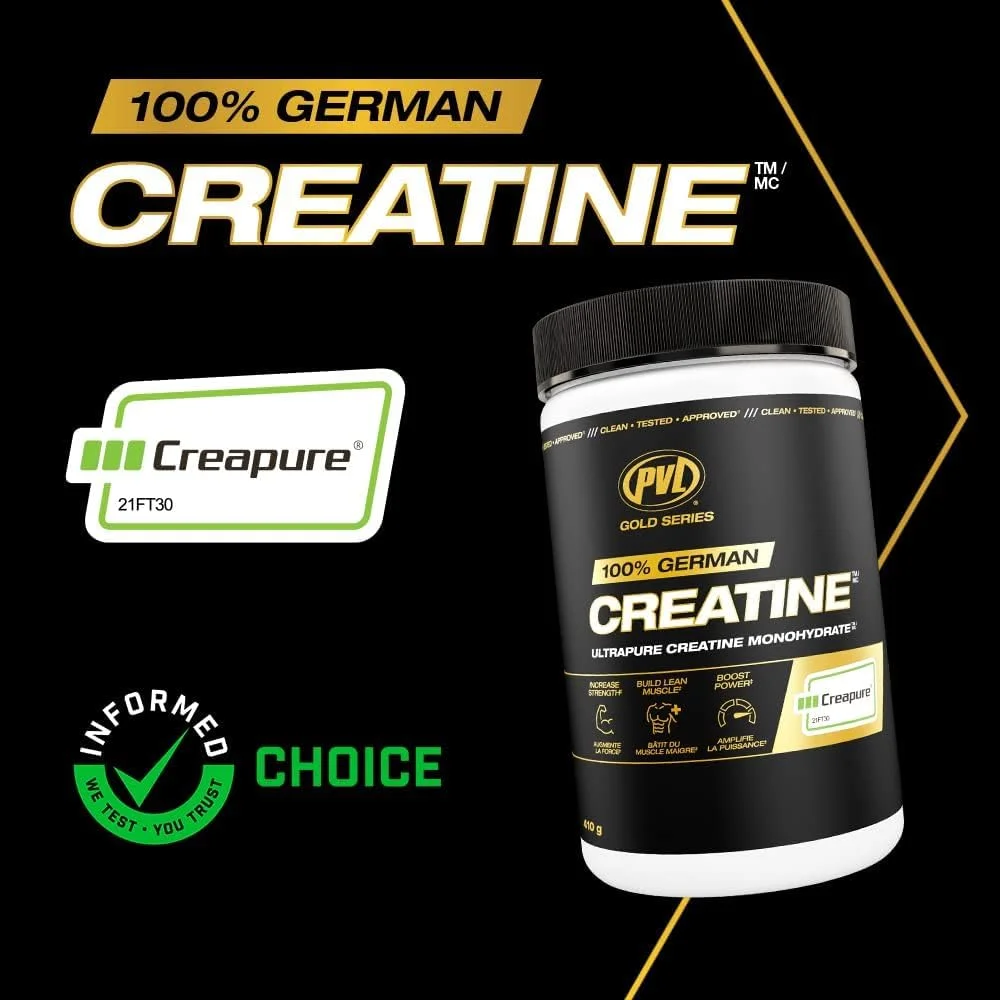 پودر کراتین مونوهیدرات خالص PVL Creapure - کراتین آلمانی ۱۰۰٪ خالص - ۸۲ سروینگ - ۴۱۰ گرم