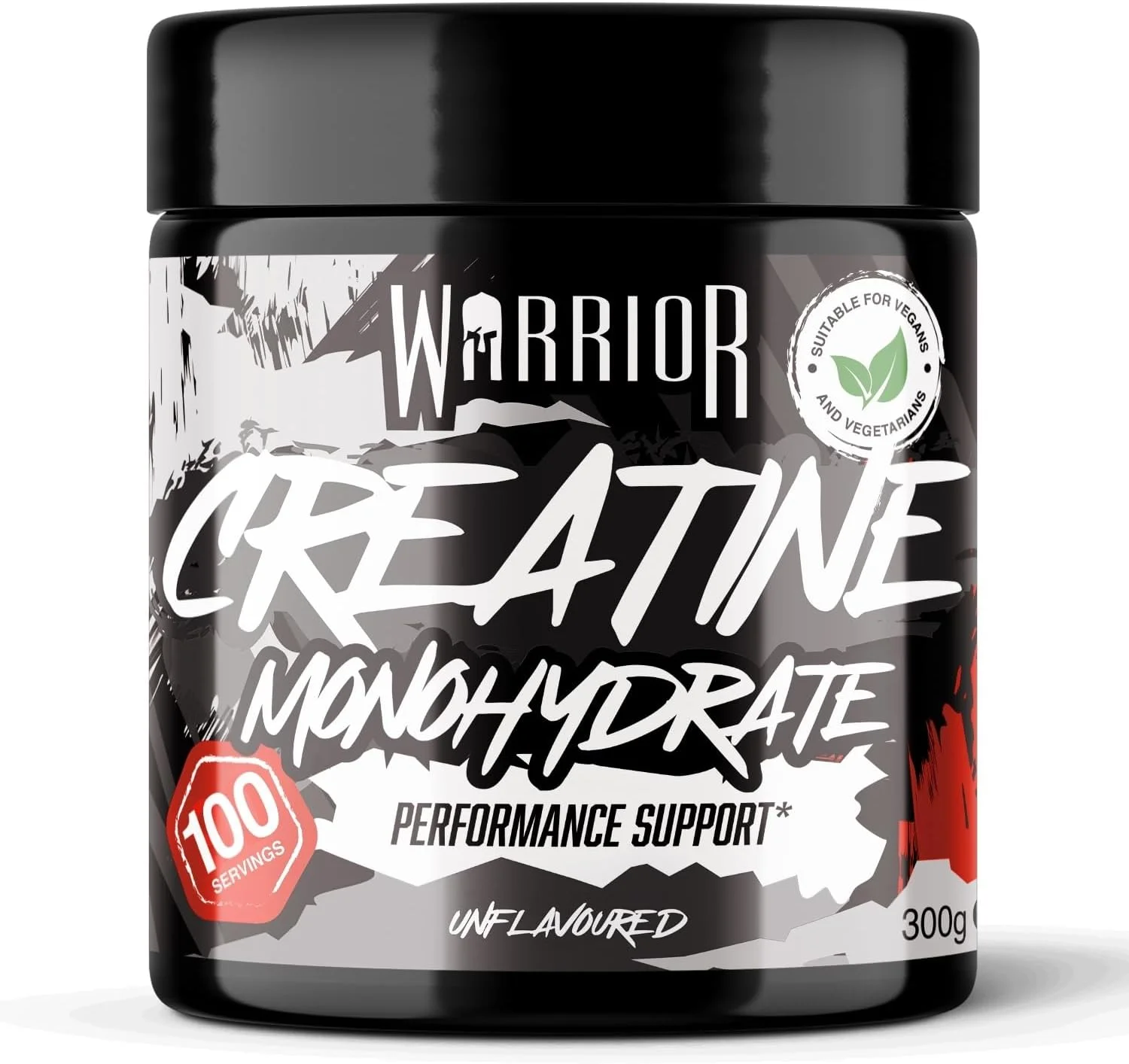 پودر کراتین مونوهیدرات Warrior - 300 گرم - میکرونیزه شده برای مخلوط شدن و مصرف آسان - 100% کراتین خالص - ثابت شده برای بهبود عملکرد بدنی و ریکاوری، 60 سروینگ 5 گرمی، بدون طعم
