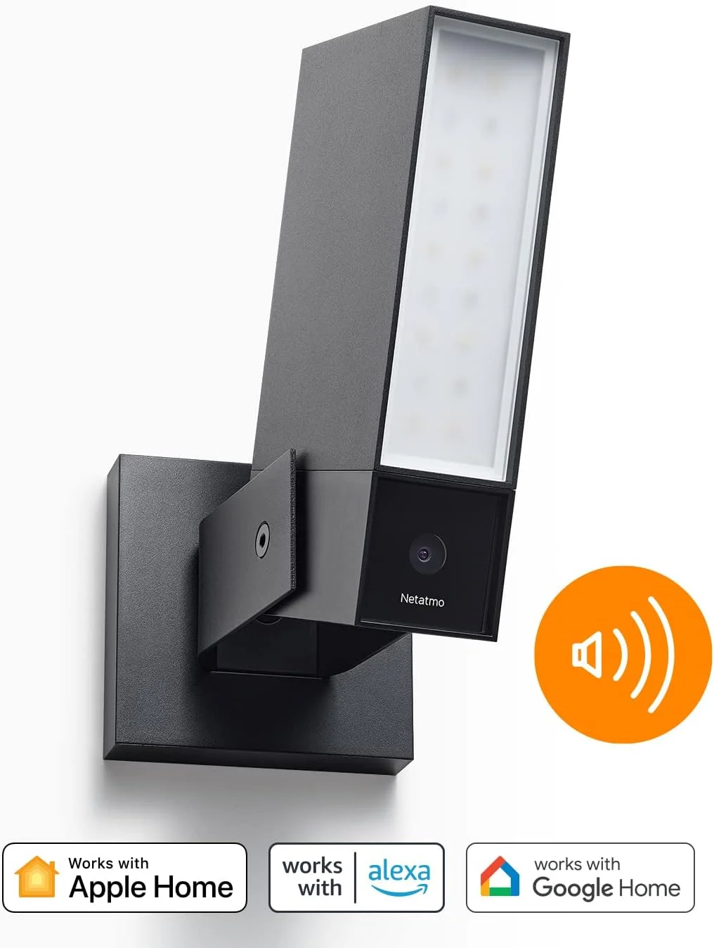 دوربین مداربسته هوشمند فضای باز Netatmo AMZ با آژیر 105 دسی بل، وای فای، نورپردازی داخلی، تشخیص حرکت، دید در شب، بدون نیاز به اشتراک، NOC-S-AMZ، 1080p - تصویر 2
