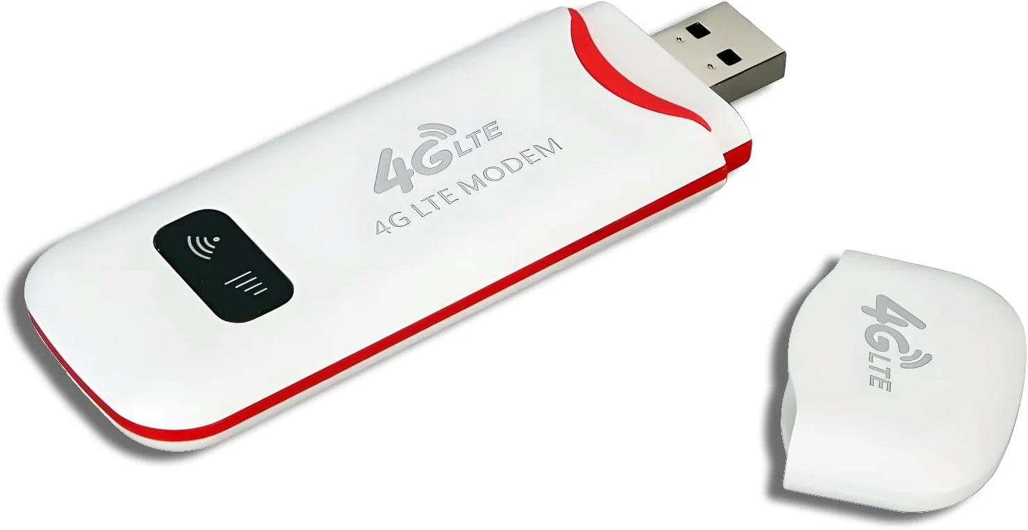 مودم USB LTE، روتر 4G قابل حمل 300 مگابیت بر ثانیه با اسلات سیم کارت برای سفر، دانگل کوچک آنلاک شده